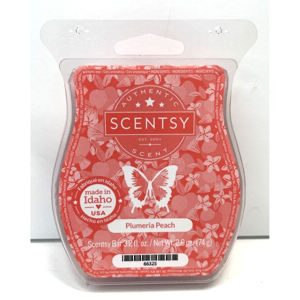 Scentsy Wax Bars Plumeria Peach ~ Discontinued